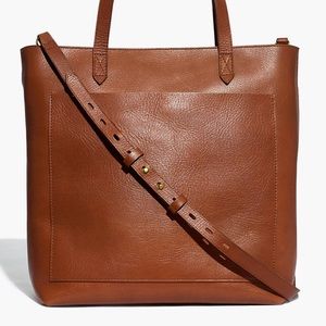 MADEWELL medium leather transport tote